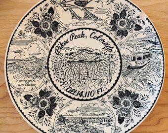Pikes Peak Colorado Souvenir Plate W1.72