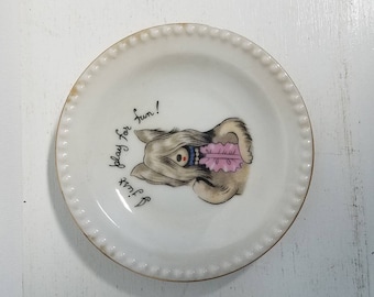 Adorable Dog Poker Plate