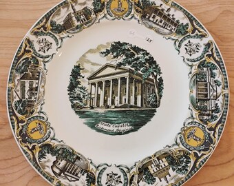 State Capitol Richmond Virginia Souvenir Plate W1.76
