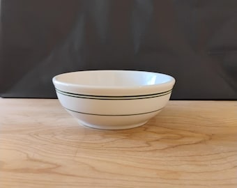 Homer Laughlin Best China Small Green Striped Vintage Bowl TWSSB-6