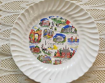 Virginia Souvenir Plate W1.130