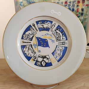 Assiette souvenir Alaska L1,49