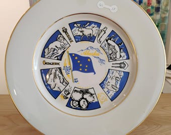 Alaska Souvenir Plate W1.49