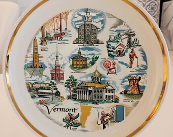 Vermont Souvenir Plate W1.19