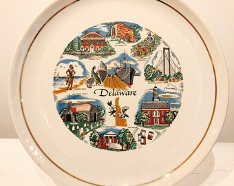Delaware Souvenir Plate W1.21