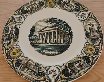 State Capital Richmond Virginia Souvenir Plate W1.37
