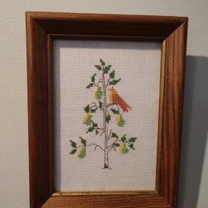 Counted Cross Stitch Holiday Picture, Christmas