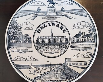 Delaware Vintage Souvenir Plate W1.190