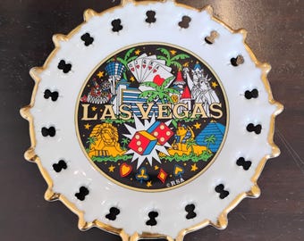 Las Vegas Vintage Souvenir Plate W1.173