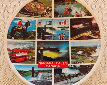Niagara Falls Plastic Souvenir Plate W1.148