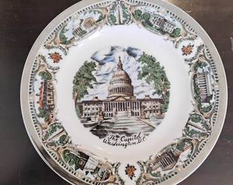 Small The Capitol Washington DC Souvenir Plate W1.178