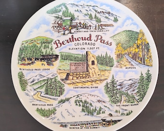Berthoud Pass Colorado Souvenir Plate W1.165