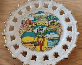 Maine Souvenir Plate W1.88