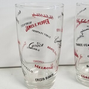 Retro Cool Schenley Bar Glasses Set of 4 image 3