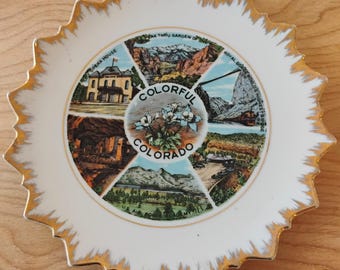 Colorful Colorado Souvenir Plate W1.95