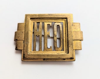 Vintage Art Deco Initial Pin 24725C