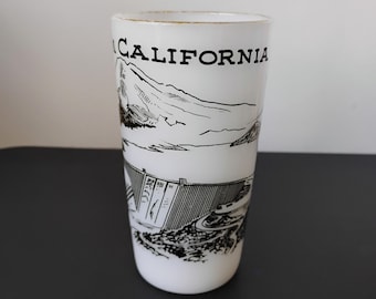 Shasta Dam California Vintage Souvenir  Federal Glass SG.13