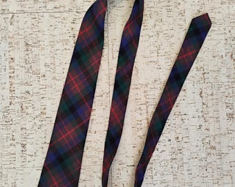 MacDuff Vintage Made in Scotland Wool Tartan Necktie TWSVT-39
