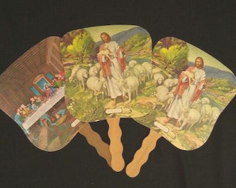 SALE WAS 30 Funeral Fan Advertisement Lot of 3