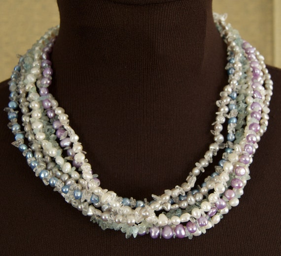 Stunning Freshwater Pearl Choker - image 1