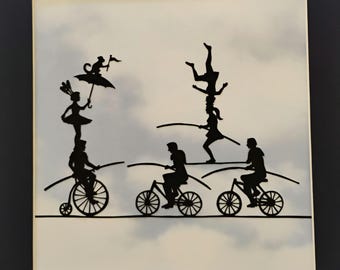 High Wire Act Silhouette by David Jenkins DBJ3860 original art