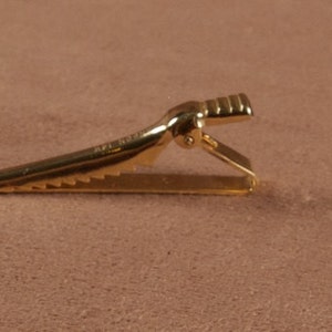 Vintage Anson 14K Gold Tie Bar with Diamond Accent dixon image 3