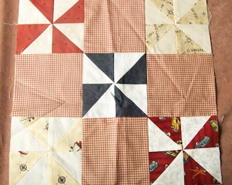 Windmill Quilt Top Square