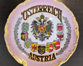 Osterreich Austria Vintage Souvenir Plate W1.175