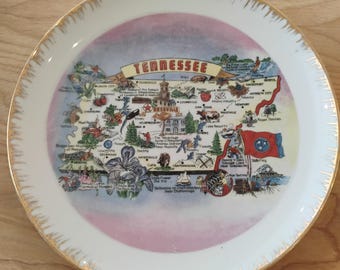 Tennessee State Souvenir Plate W1.90