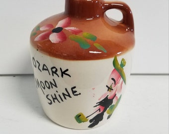 Hand-Painted Ozark Moonshine Jug