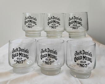 Jack Daniel's Gold Medal Old NO.7 Set of 6 Highball Tumblers TWSBW-50