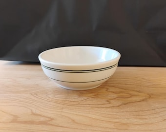 Homer Laughlin Best China Small Green Striped Vintage Bowl TWSSB-8