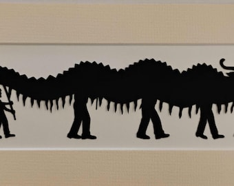 Dragon Parade Silhouette by David Jenkins DBJ2733 original art