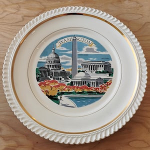 Washington DC Souvenir Plate W1.85