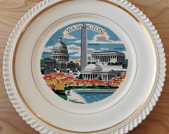 Washington DC Souvenir Plate W1.85
