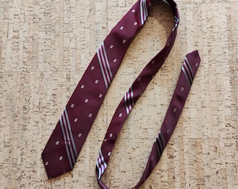 Vintage Pierre Cardin Burgundy Tie TWSVT-22