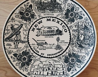 New Mexico Land of Enchantment Souvenir Plate W1.97