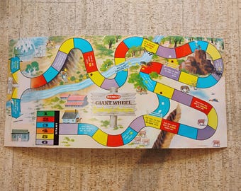 1958 Remco Giant Wheel Cowboy 'n' Indians Vintage Board Game