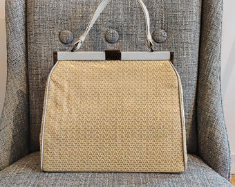 Large Woven Single Handle Vintage Handbag