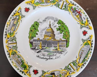 The Capital Washington DC Souvenir Plate W1.182