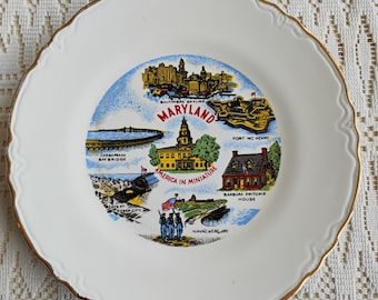 Maryland America in Miniature Souvenir Plate W1.152