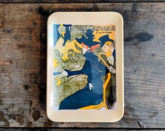 Toulouse-Lautrec "Divan Japonais" Paris Souvenir Trinket Tray B1.8