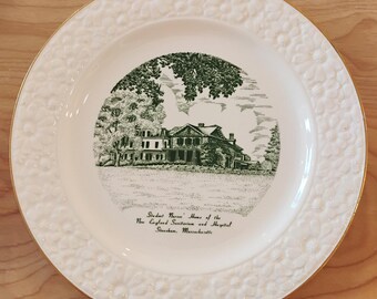 New England Sanitarium and Hospital Souvenir Plate W1.71