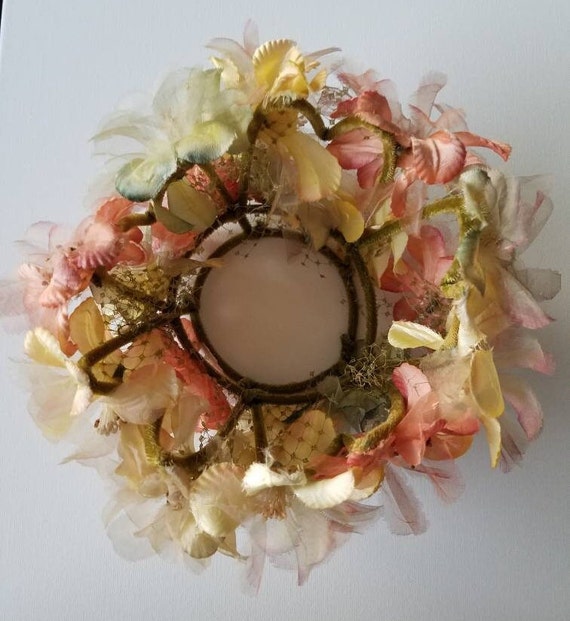 Peachy Floral Clamp Hat - image 5
