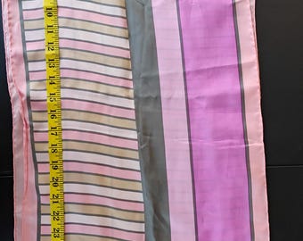 Oblong Silk Scarf in Pinks