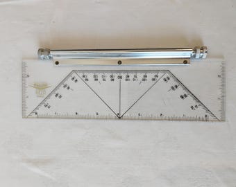 Vintage Tacro Rolling Parallel Ruler