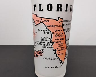 Vintage Florida Souvenir Glass SG.4