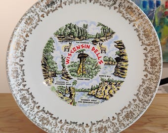 Wisconsin Dells Souvenir Plate W1.52