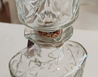Vintage Quilted Glass Decanter TWSBW-3