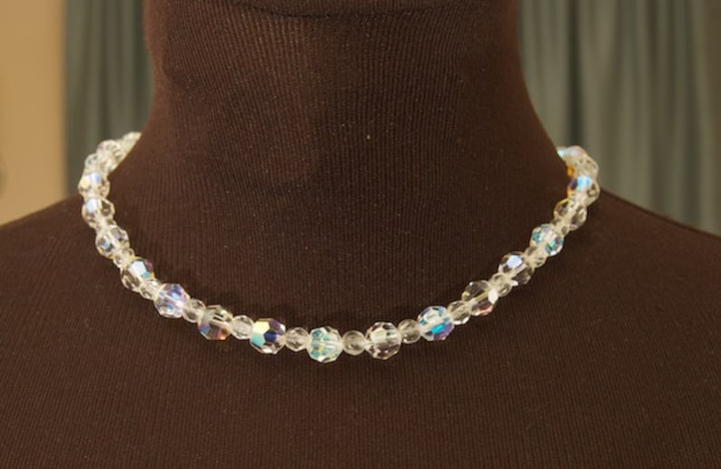 Beautiful Vintage Cut Crystal Choker image 1